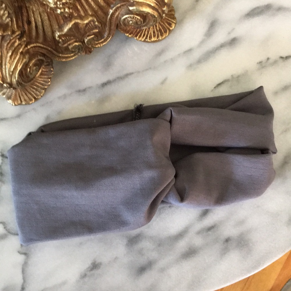 Grey Twist Headwrap